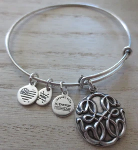 Alex and Ani -Path of Life -Knowledge Strength Motivation Charm Bangle Bracelet - Picture 1 of 4