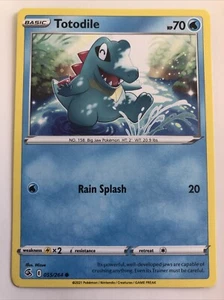 Pokémon TCG Fusion Strike Totodile 055/264 NM - Picture 1 of 2