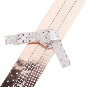 Fröbelsterne, Papierstreifen X-mas Roségold, 48 Streifen, 15mm x 450mm - Bild 1 von 1