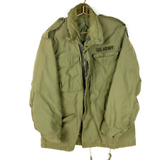 Vintage US Army Field M-65 Jacket Size Medium Green Vietnam Era 1969