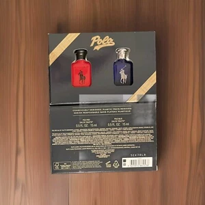 Ralph Lauren Polo Blue & Red EDT - 2PCs Mini Gift Set For Men (0.5 fl oz/15 mL) - Picture 1 of 1