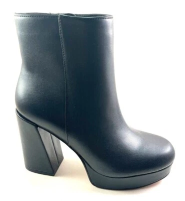 Jessica Simpson Rexura Black High Heel Platform Round Toe Ankle Bootie - Image 1 of 4