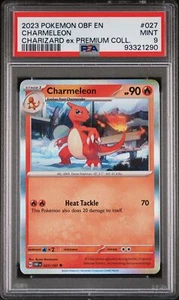 Charmeleon 2023 Pokemon Obf En-Obsidian Flames #027/197 PSA 9 - Picture 1 of 2