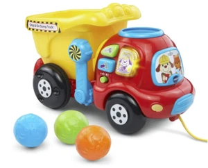 VTech Drop and Go Dump Truck, Yellow | NEW in Open Box  - Picture 1 of 8