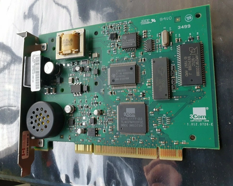 3COM P5610-VAR-20 1.012.0726-E 4X2USA-32034-M5-E PCI MODEMKARTE (BR1.6B5) - Bild 1 von 4