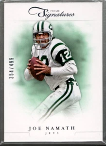 B2047- 2012 Prime Signatures #148 Joe Namath /499 - NM-MT - Picture 1 of 2