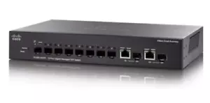 Lot (Qty 2) SG300-10SFP-K9-EU Cisco SG300-10 Gigabit Managed SFP Switch (8 SFP - Picture 1 of 2