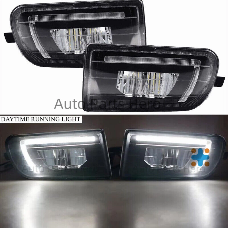 Par de montaje de faros antiniebla LED negros para Toyota Corolla AE101 AE100 1993-1997 Foto 1 de 4
