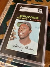 1971 TOPPS BASEBALL #400 HANK AARON SGC 5 EX HOF