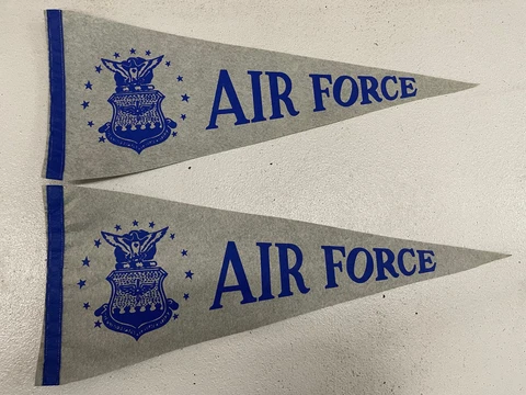 2 VINTAGE AIR FORCE ACADEMY PENNANTS Cover