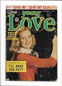 YOUNG LOVE #54 [1954 GD] PHOTO COVER!     "I'LL MAKE YOU PAY!" - Picture 1 of 2