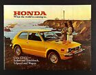 1977 Honda Civic CVCC Sedan Hatchback Wagon 5-Speed Vintage Dealer Sales Booklet