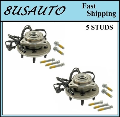 Conjunto de cojinete de cubo de rueda delantera apto para Lincoln Aviator 2003-2005 con pernos (par) Foto 1 de 3