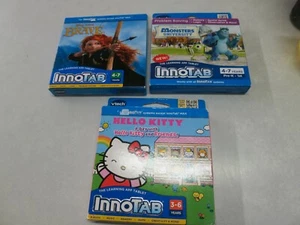 LOT OF 3 VTECH INNOTAB Hello Kitty , Brave, Monsters Universary NEW 1584 - Picture 1 of 4