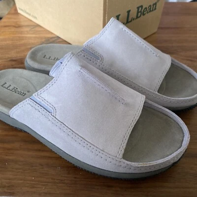 L.L. Bean Women's 6.5 Slide On Sandals Dress Casual Lavender Shoes - Image 1 of 4