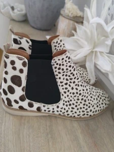 Stiefeletten* College* Preppy* Ankle* Leo* Animal print* 39* Rollie - Bild 1 von 5
