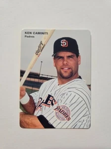 Tarjeta de béisbol Ken Caminiti 1996 Mother's Cookies #5 San Diego Padres - Imagen 1 de 2