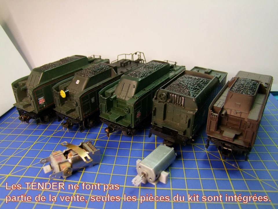 Kit Motorisation TENDER locomotive vapeur JOUEF HO 141P-141R-241P-231K-231 NORD - Photo 1/4