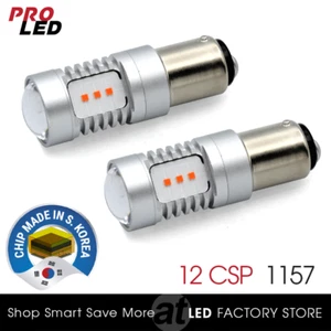 2X 1157 High Power Bright Red Blinker Brake LED Light Bulb 1130 1142 1152  - Foto 1 di 8