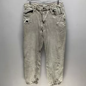 Lazer Distressed Stretch Straight Leg Gray Denim Jeans 34x32 Size 34 Men's - Picture 1 of 6