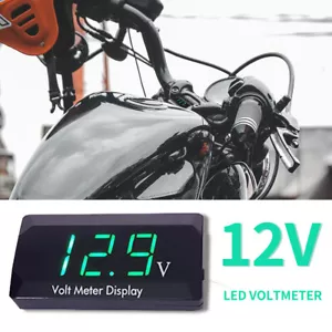 DC 12V LED Digital Monitor Volt Meter Display Battery Gauge Voltage Caravan/Car - Picture 1 of 12