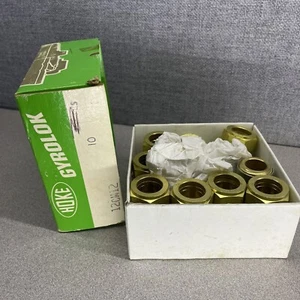 Brass Union Fitting - 3/4" OD Tube - 3/4” MNPT - 12CM12 - Hoke Gyrolok QTY:9 - Picture 1 of 8