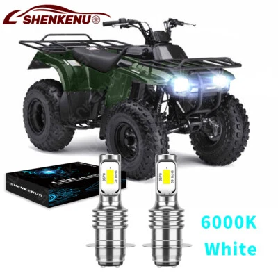 Para Kawasaki Bayou - Faros LED 2x Bombillas 6000K Blanco Kit 220 250 300 400 KLF Foto 1 de 4