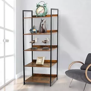 Bookshelf, 5 Tier Bookshelves, Home Office Bookcase Shelf Storage Organizer - Picture 1 of 7