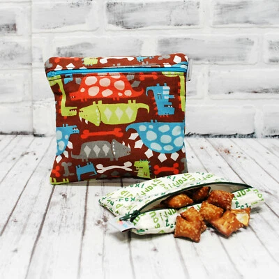 Dinosaur Reusable Snack Bags, set of two - Изображение 1 из 4