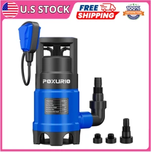 1HP Submersible Sump Pump with Automatic Float Switch – 5000 GPH High Capacity - Picture 1 of 8