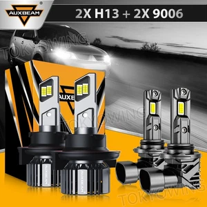 AUXBEAM H13 9006 Combo LED Headlight Fog Bulbs For Dodge Ram 1500 2500 2006-2009 - Picture 1 of 12