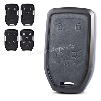 Metal Leather Car Key Cover Case For Chevrolet Suburban Tahoe GMC Yukon Terrain - Image 1 of 4