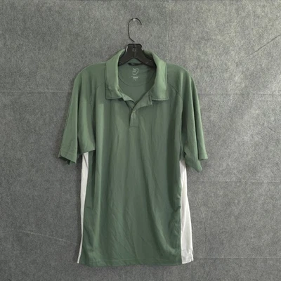 Zero Restriction Tour Series Golf Polo Shirt Mens Medium Green Solid Performance Foto 1 de 4