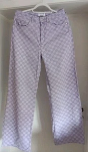 Florence by mills Retro Damen Jeans Pastel Flieder kariert 40 TOP NP69,95 - Bild 1 von 13