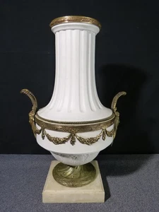 Vaso Antico IN Biscuit Porcellana XIX Xx Secolo Montatura Bronzo Stile Luigi XVI - Picture 1 of 23
