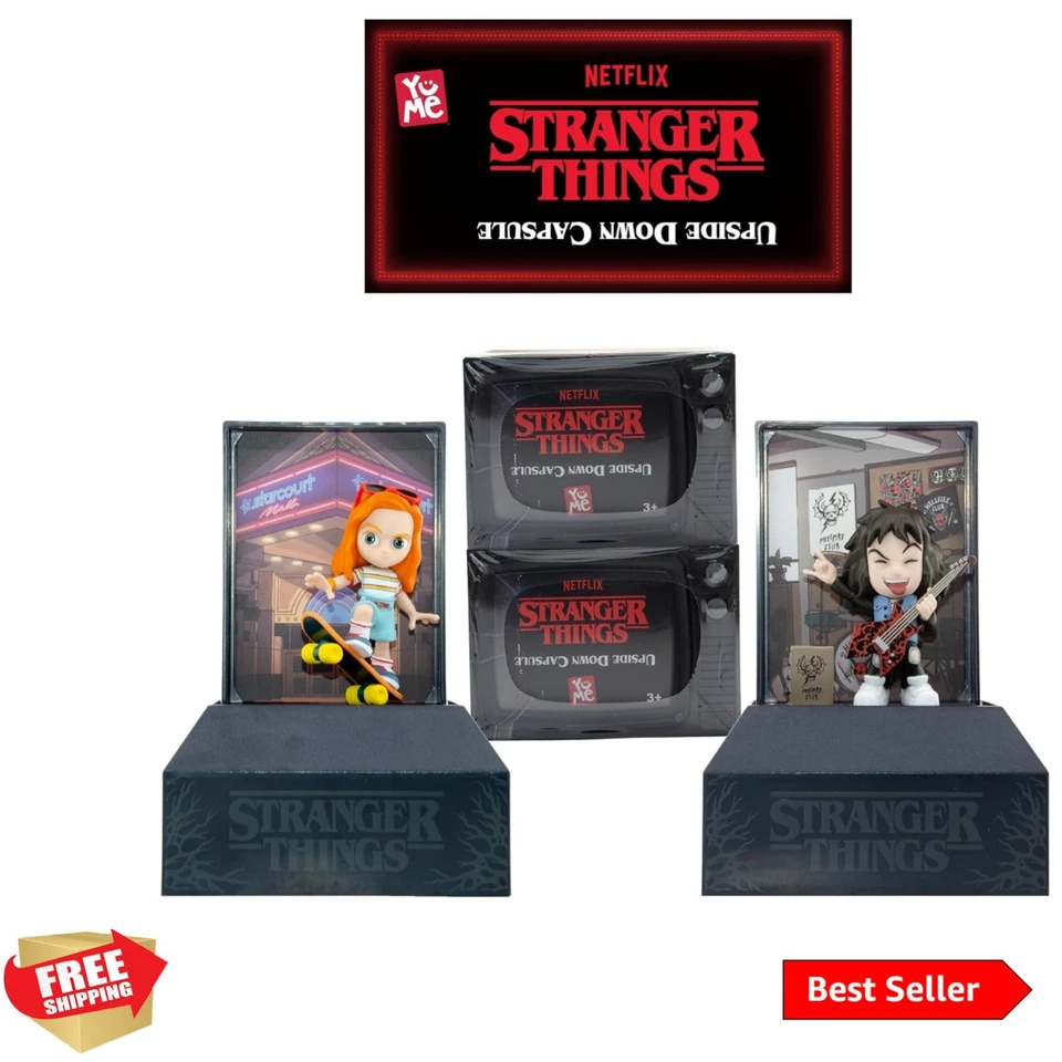 Stranger Things Caja Ciega Coleccionable Paquete de 2 | Cápsula Al Revés Serie 1 M... Foto 1 de 4