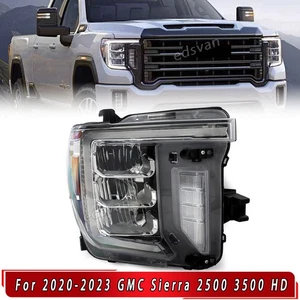 Conjunto de faros GMC Sierra 2500 HD 2020-2023 con lámpara de señal LED lado derecho - Imagen 1 de 14