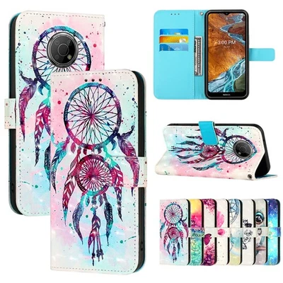 Phone Cover for Nokia C32 G22 C300 G42 G400 X30 C30 3D Pattern Flip Wallet Stand - Image 1 of 4