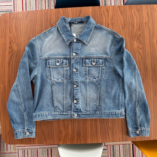 Jacquemus NUOVO Denim de Nimes Giacca Uomo Italiano Taglia 54 Azzurro