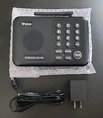 Wuloo Wireless Home Intercom System - WL-888 Black - Image 1 of 2