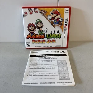 Mario & Luigi: Paper Jam Nintendo 3DS OEM Red Case & Manual Only NO GAME - Picture 1 of 4