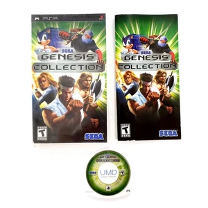 Sega Genesis Collection (Sony PSP, 2006) Complete Damaged Cover Tested & Works - Picture 1 of 9
