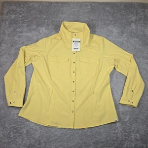 Duluth Trading Shirt Damen 2XL gelb Sol Survivor Sonnenschutz Tunika Taschen - Bild 1 von 22