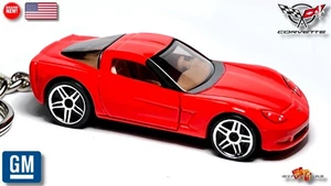 🎁🚦🏁🆕 HTF RARE KEY CHAIN RED CHEVY CORVETTE C6 CUSTOM Ltd Ed.💕GREAT GIFT💕🎁 - Picture 1 of 16