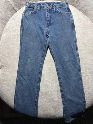 Wrangler Jeans Mens 31x34 Blue Denim A103 1031MWZGK Cowboy Cut Straight Leg - Image 1 of 4