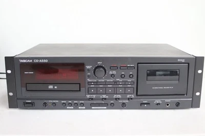TEAC CD-A550 Reproductor de CD Cassette Deck Combo Rackmount Usado - Imagen 1 de 4