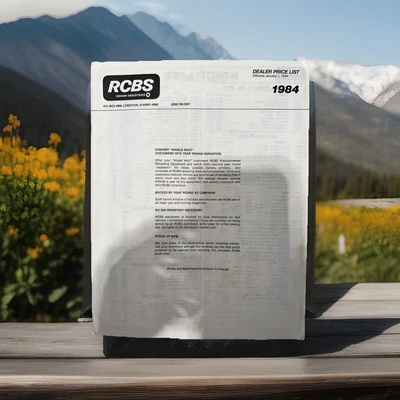 RCBS 1984 Dealer Price List Bullet Mould Table Catalog Reloading - Image 1 of 4
