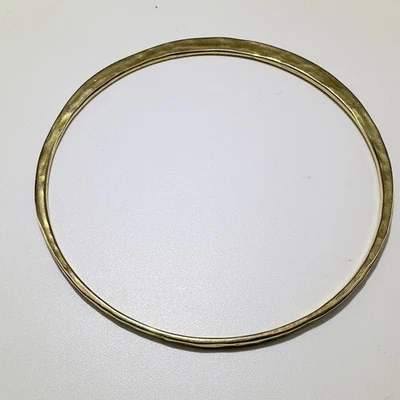 "Brazalete brazalete VEORNESE de plata de ley 925 vermeil martillado tamaño 7,75"" Italia" Foto 1 de 4