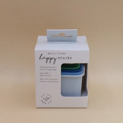 Happy Stacks Stacking Squares 3" x 10.5" New Bella Tunno - Image 1 of 4