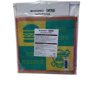 Mos Burger 2025 Lucky Bag OnePiece Collaboration Clear File Hand Towel Luffy New - Picture 1 of 7